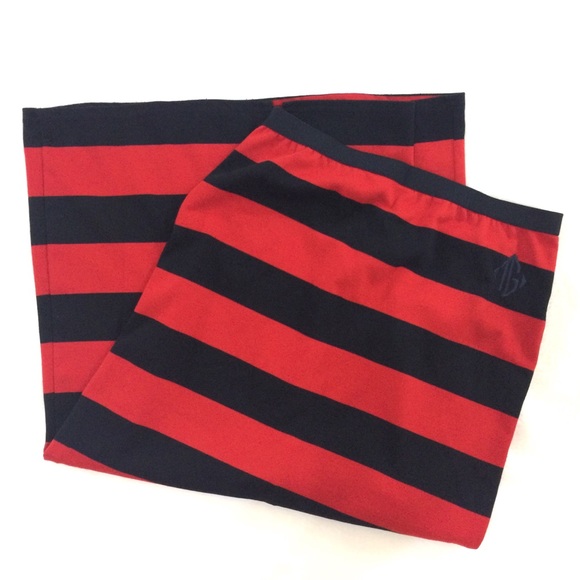 90’s Y2K Vintage Tommy Hilfiger maxi skirt with slit stripes color block Long - Picture 4 of 8